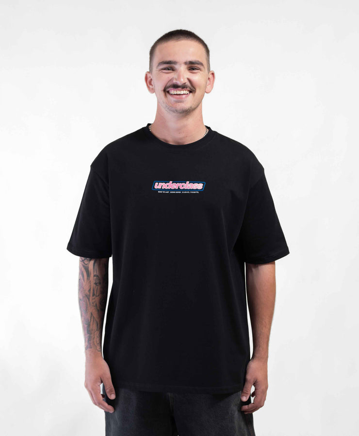 SLANT TEE - Black