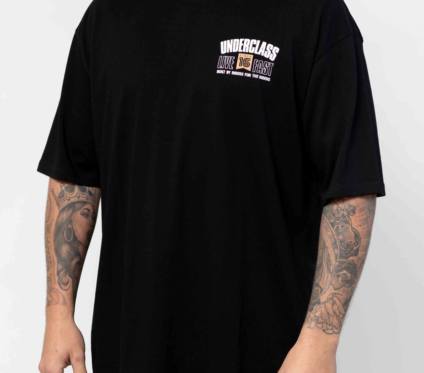 LIVE FAST TEE - BLACK