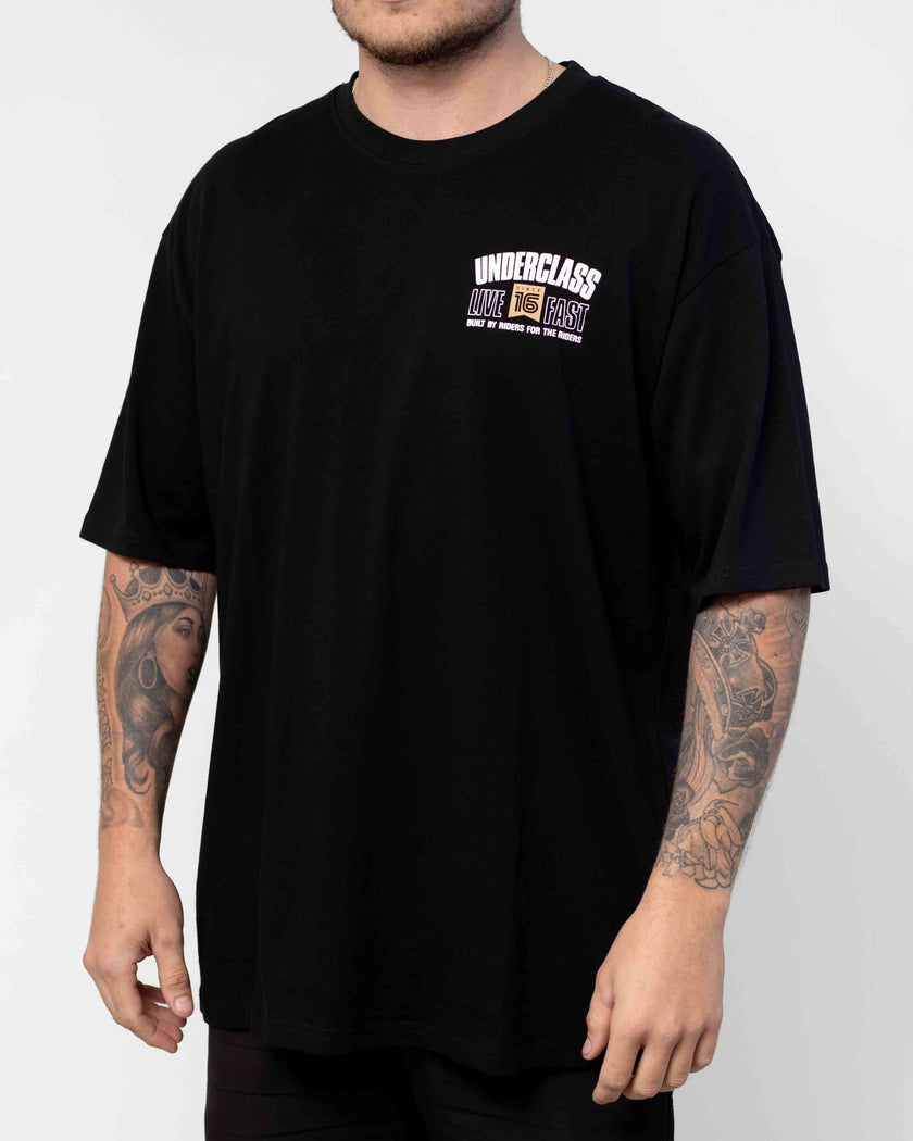 LIVE FAST TEE - BLACK