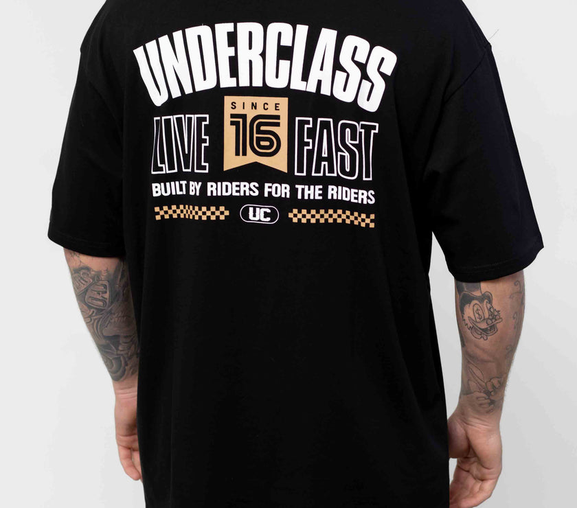 LIVE FAST TEE - BLACK