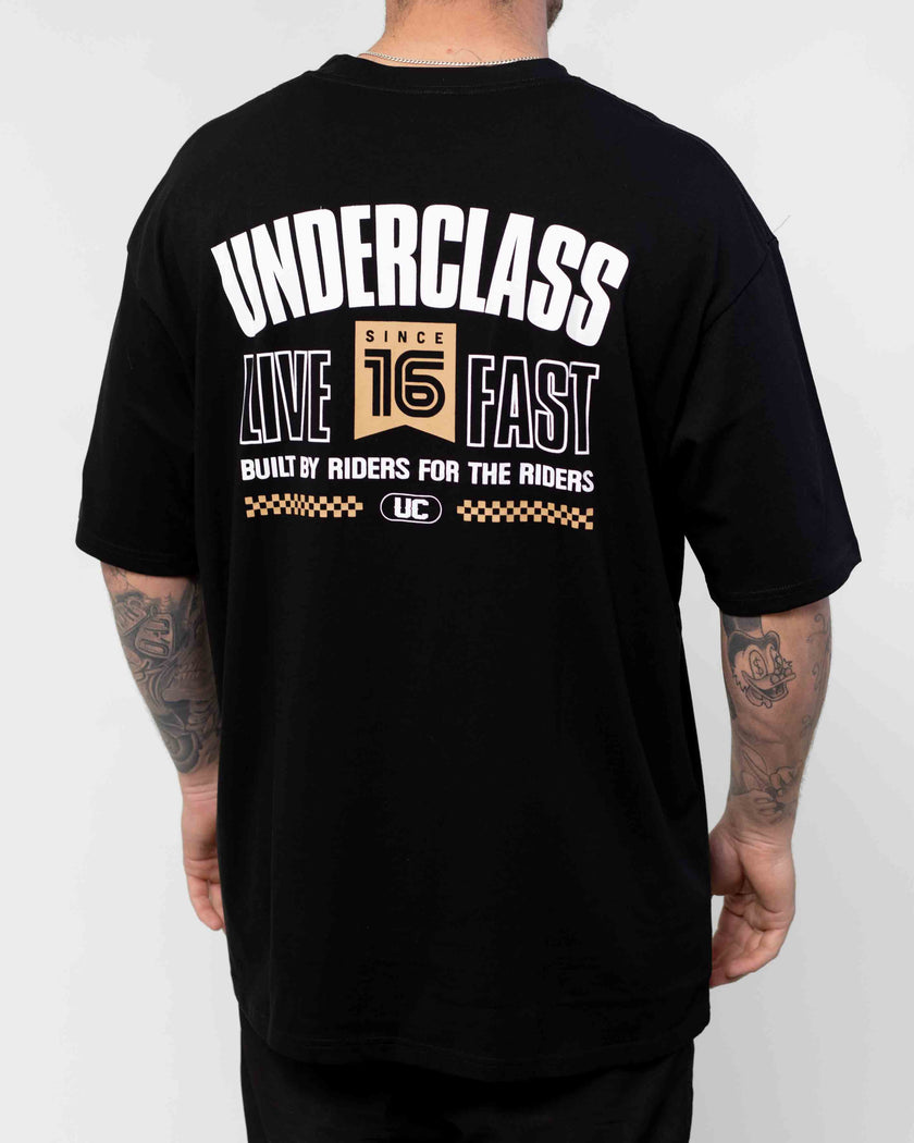 LIVE FAST TEE - BLACK