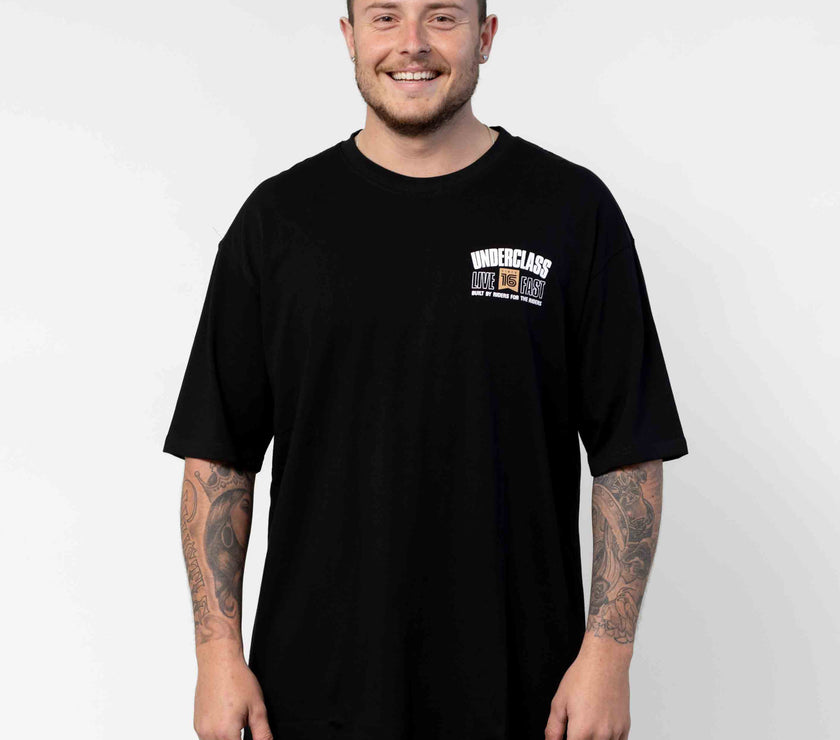 LIVE FAST TEE - BLACK